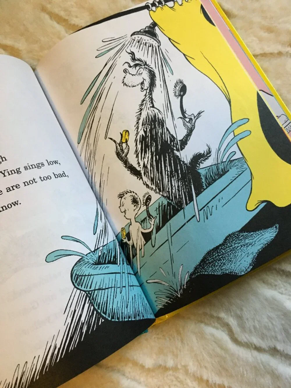 Vintage 1986 Dr Seuss One Fish Two Fish Red Fish Blue Fish Hardcover Book - Picture 6 of 10